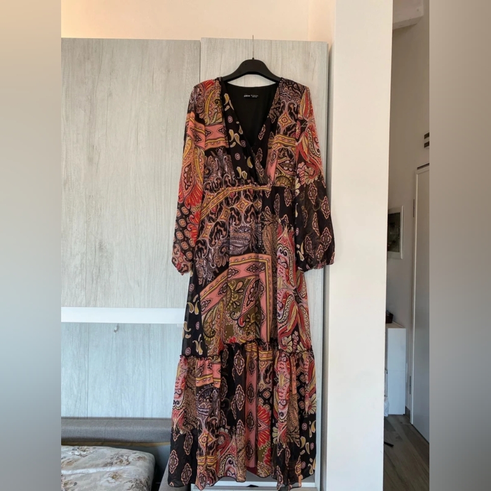 Bohemian Paisley Maxi Dress